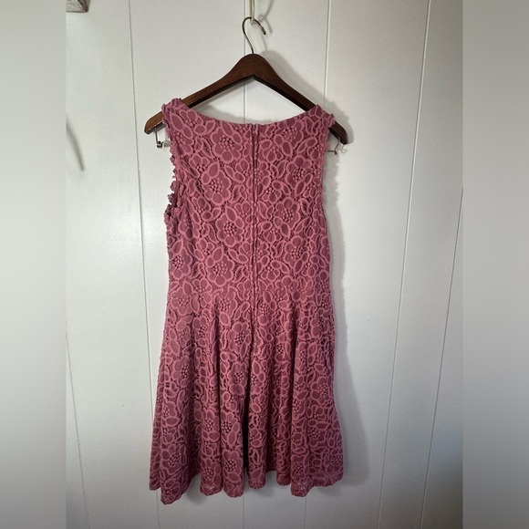 City Vibe Pink Lace Junior Girls Dress Size 13 - Picture 4 of 9